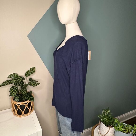 Project Social T Canyon Cozy Long Sleeve Top Pullover Modal V-Neck Sweater Small - Picture 4 of 13